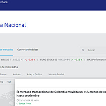 El mercado transaccional de Colombia moviliza un 14% menos de capital hasta septiembre
